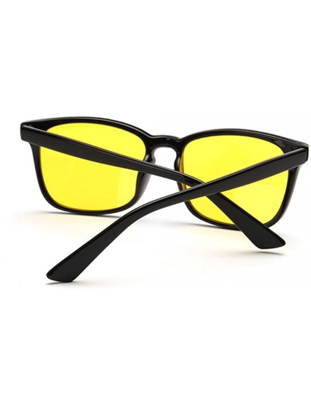 Oval Unisex Retro Radiation Protection Anti-Blue Light Night Vision Driving Working Glasses - C1 - C312O2RZ1WE $17.50