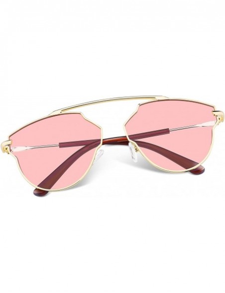 Cat Eye Fashion Vintage Cat Eye Women Sunglasses UV400 Sun Glasses B2267 - Pink - CW188YO3G09 $11.59