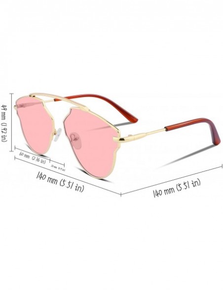 Cat Eye Fashion Vintage Cat Eye Women Sunglasses UV400 Sun Glasses B2267 - Pink - CW188YO3G09 $11.59