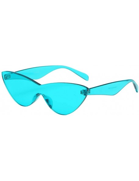 Cat Eye Sunglasses Fashion Vintage Translucent - C - CM18QZ8Z8US $8.85