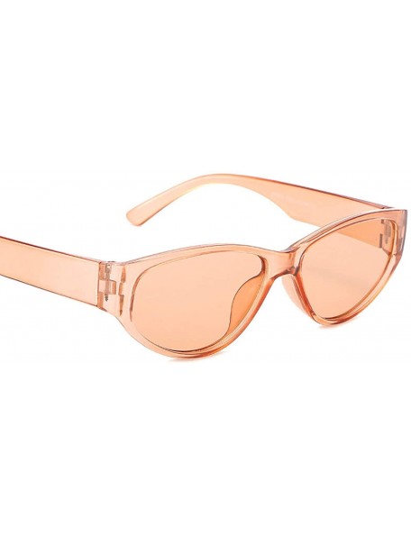 Oversized Retro Sunglasses for Women PC Resin UV400 Sunglasses - Brown - C718SASD9XS $15.85