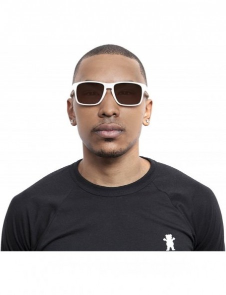 Sport Unbreakable SPORT Sunglasses- White Frame- Anti-Reflective Brown Lens - C112N0F7MD5 $13.90