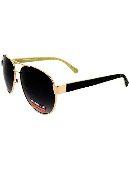 Oversized Aviators Mirrored Sunglasses Metal Frame Women Mens UV400 - Black Mirrored - CW18RNKQ7E5 $14.18