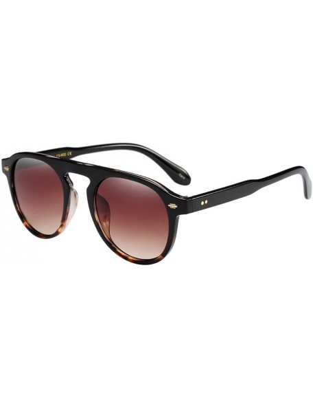 Oval Oval Frame Sunglasses Fashion Vintage Retro Eyewear Ladies Man Sunglasses Translucent Lenses (C) - C - CY18OTD548T $12.74