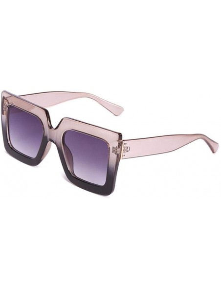 Oversized 2019 Italy Luxury Brand Oversized Square Sunglasses Women Men Random Color - Green - CK18YZWGIDE $10.59