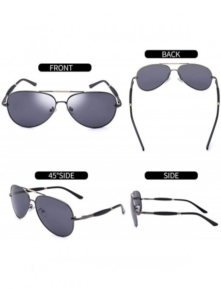 Oval Polarized Sunglasses for Men - Overlooked Winter UV Bloack Lens - Anit-Snow White Reflect - C518QHA4KMY $12.71