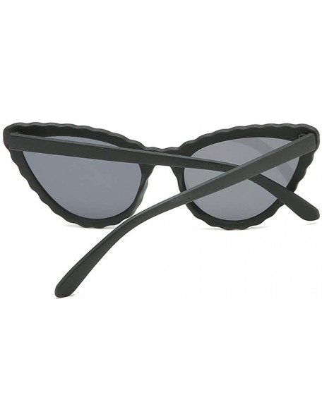 Cat Eye Women Narrow Cat Eye Sunglasses Striped Full Rimmed Plastic Frame Shades Retro Vintage Eyeglasses - Black - C818U7KUH...