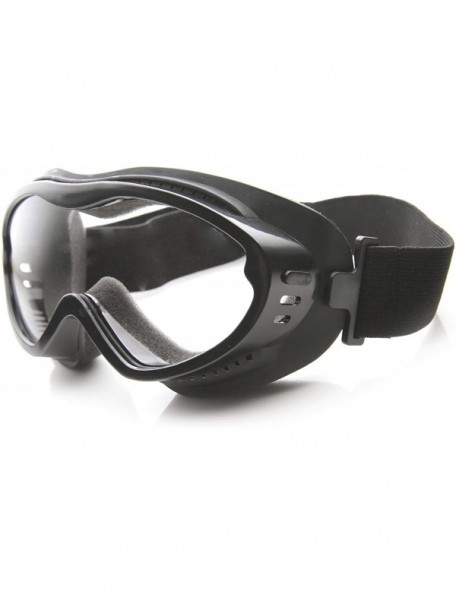 Sport Large Anti-Fog Multipurpose Biking Motorcycle Protective Sport Goggles w/Strap (Black) - C511TLDFGR1 $14.46
