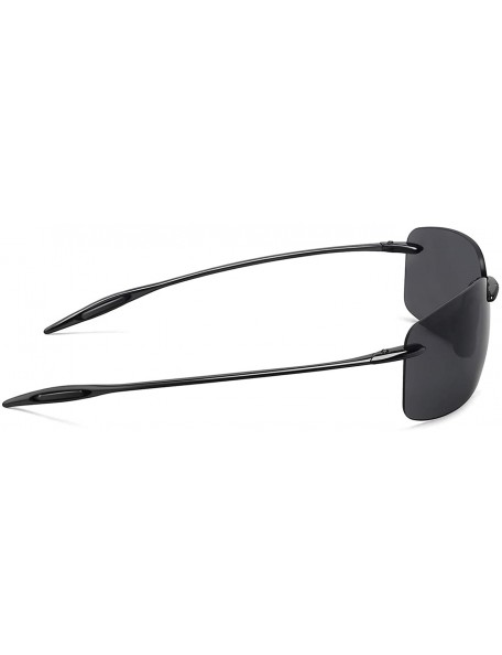 Wrap Sunglasses Rimless Running Lifestyle - C1-grey - CS18HLQXTEN $16.13