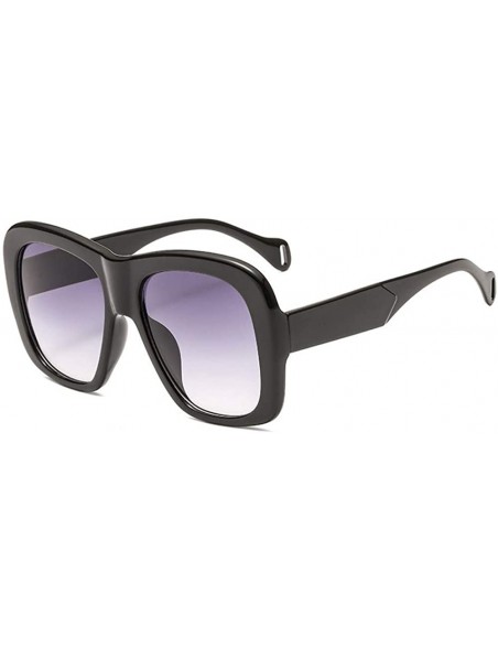 Square Square Brand Sunglasses Men Luxury Brand Double Color Frame Women Sun Glasses Shades Vintage - C3 - CW197ZLH7A4 $18.75