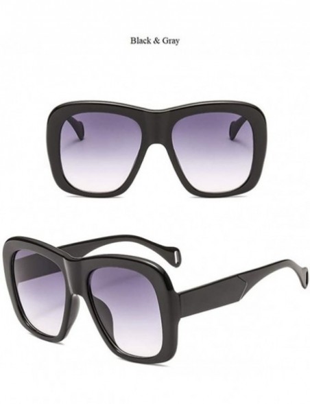 Square Square Brand Sunglasses Men Luxury Brand Double Color Frame Women Sun Glasses Shades Vintage - C3 - CW197ZLH7A4 $18.75