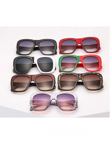 Square Square Brand Sunglasses Men Luxury Brand Double Color Frame Women Sun Glasses Shades Vintage - C3 - CW197ZLH7A4 $18.75