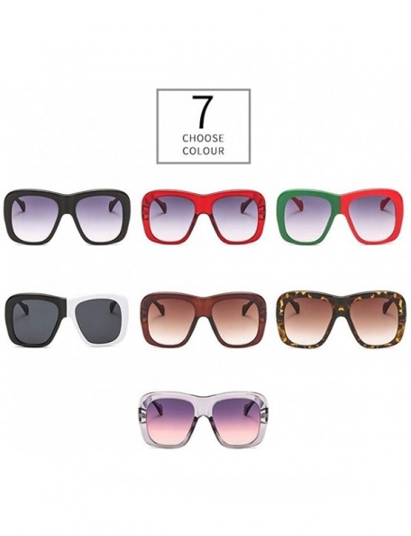 Square Square Brand Sunglasses Men Luxury Brand Double Color Frame Women Sun Glasses Shades Vintage - C3 - CW197ZLH7A4 $18.75