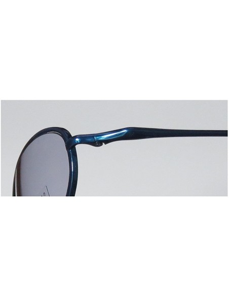Square Mondo Womens/Ladies Oval Full-rim Titanium 100% UVA & UVB Lenses Sunglasses/Sun Glasses - Dark Turquoise - CP121NI6YH7...