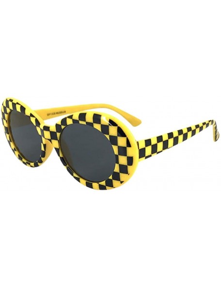 Sport Retro Vintage Clout Goggles Men & Women Sunglasses Oval Shades Eye Glasses - Multicolor - B - C118CK38X9U $15.68