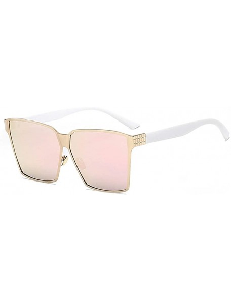 Aviator Women's Metal Fashion Cateye Aviators retro mirror lens Sunglasses - C0188NNIRD9 $8.70