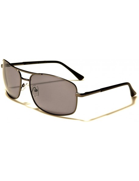 Rectangular Hot Mens Womens Classic Air Force Designer Stylish Rectangle Sunglasses - Gray - CR18X9M5QAT $8.48