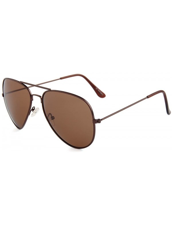 Aviator Fashion Men's UV400 sunglasses Sunglasses for men Have Swagger - Brown - CK18I57K029 $12.45