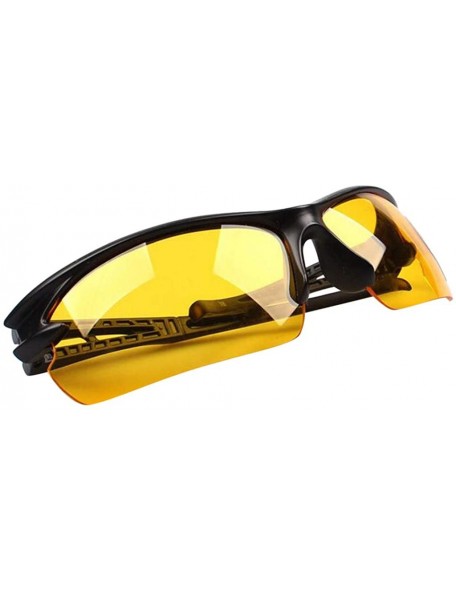 Goggle Unisex Fashion Goggle Sunglasses Lightweight Plastic Frame Composite-UV400 Lens Glasses for Outdoor - Yellow - C21903D...