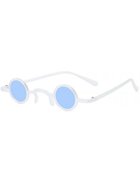 Round 2020 Small Size Round Sunglasses Men Cool Hip Hop Retro Punk Sun Glasses Ultralight Fashion Women Eyewear Mirror - CQ19...