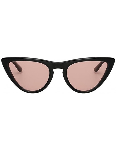 Sport Women Fashion Cateye UV400 Glasses Retro Vintage Sport Sunglasses Eeywear - Pink - CI18C6YGN22 $8.20