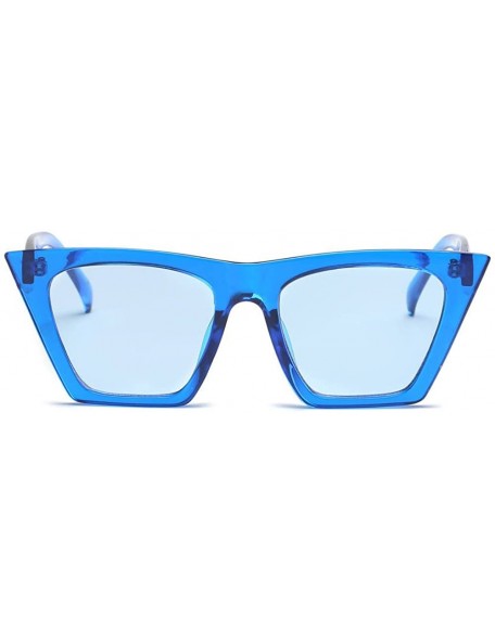 Cat Eye Sunglasses for Men Women Cat Eye Sunglasses Candy Color Sunglasses Retro Glasses Eyewear Integrated Sunglasses - CT18...