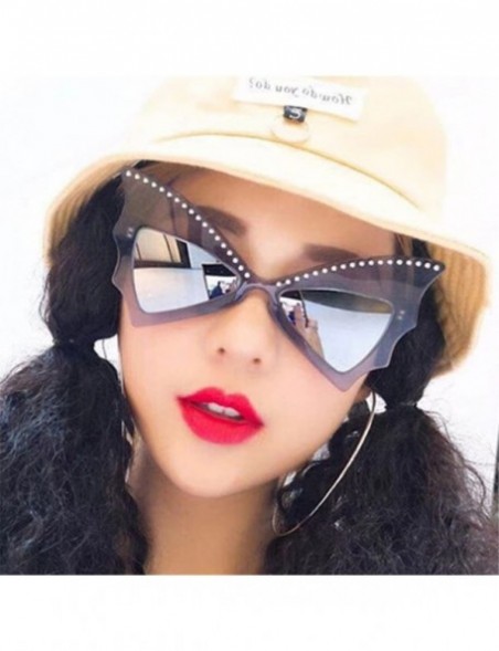 Sport Fashion Polarized Sunglasses - REYO Classic Retro Bat Shape Glasses Unisex Sunglasses Eyewear For Men/Women - F - CQ18N...