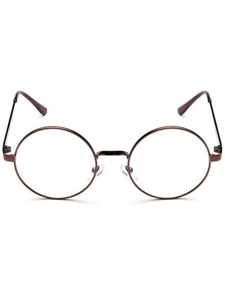 Goggle Glasses- Fashion Unisex Classic Metal Frame Mirror Rounded - 0133e - C918RT9MQLQ $10.98