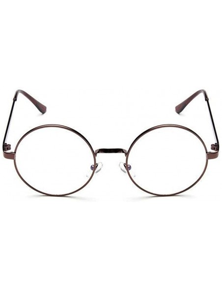 Goggle Glasses- Fashion Unisex Classic Metal Frame Mirror Rounded - 0133e - C918RT9MQLQ $10.98