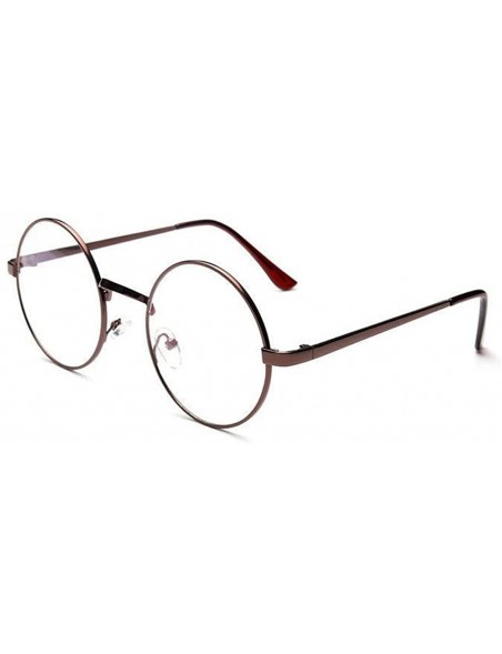 Goggle Glasses- Fashion Unisex Classic Metal Frame Mirror Rounded - 0133e - C918RT9MQLQ $10.98