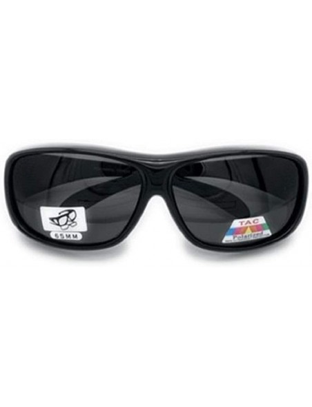 Goggle Polarized Fit Over Wear Over Glasses Sunglasses- Size Large - Black - CB193EQETE2 $16.99