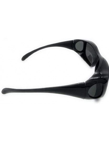 Goggle Polarized Fit Over Wear Over Glasses Sunglasses- Size Large - Black - CB193EQETE2 $16.99