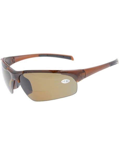 Rimless TR90 Unbreakable Sports Half-Rimless Bifocal Sunglasses Baseball Running Fishing Driving Golf Softball Hiking - CO18W...