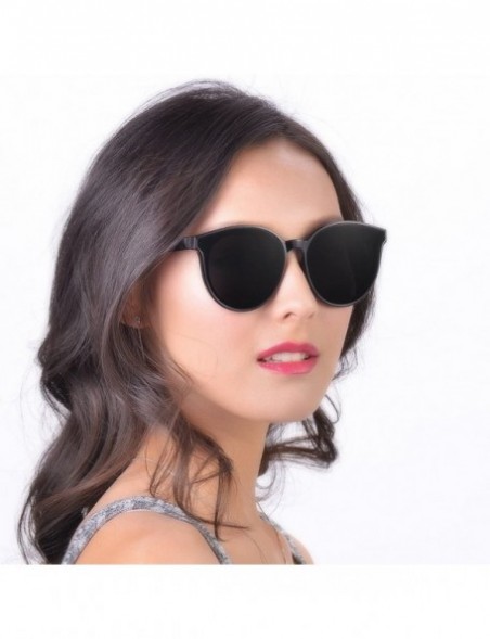 Round Vintage Fashion Round Wayfarer Sunglasses for Women - Transparent - CO18205ZMTK $8.41