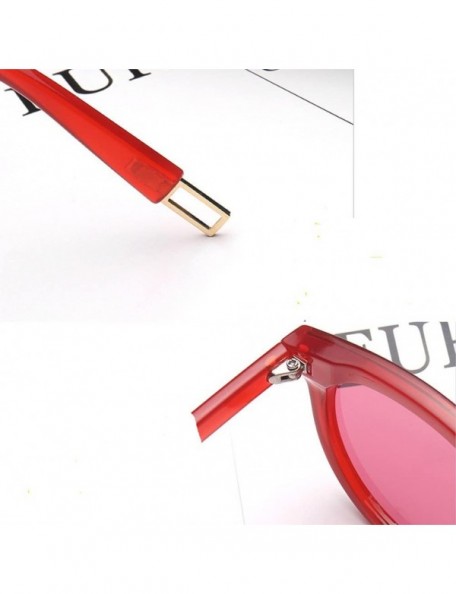 Round Vintage Fashion Round Wayfarer Sunglasses for Women - Transparent - CO18205ZMTK $8.41