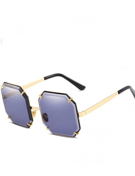 Oversized Polarized Sunglasses Polygon Protection Activities - Style 1 - C818TQW075H $18.54