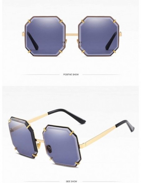 Oversized Polarized Sunglasses Polygon Protection Activities - Style 1 - C818TQW075H $18.54