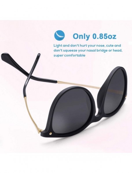 Oversized Vintage Polarized Sunglasses for Women UV400 Protection Driving Fishing Hiking Outdoors Glasses CA5100 - C318E8H4GW...