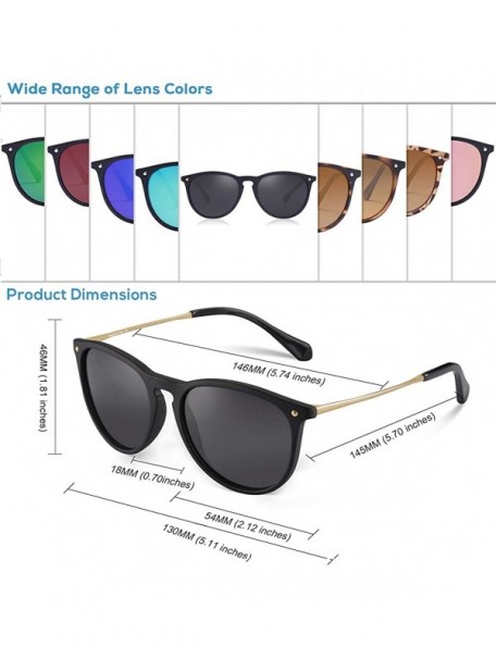 Oversized Vintage Polarized Sunglasses for Women UV400 Protection Driving Fishing Hiking Outdoors Glasses CA5100 - C318E8H4GW...