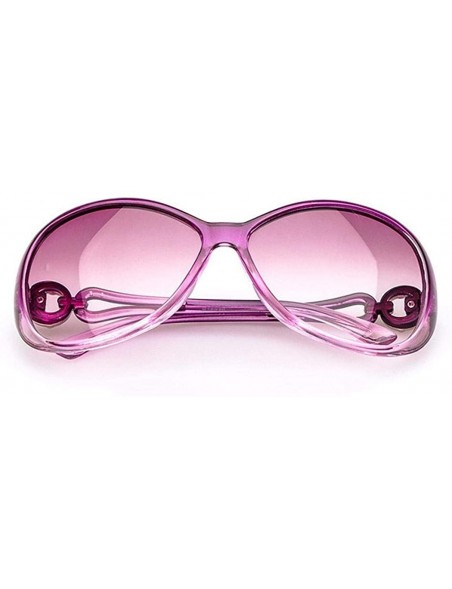 Oval Almost Women Fashion Oval Shape UV400 Framed Sunglasses Sunglasses for Ladies - Light Purple - C9194L3R3QG $21.54