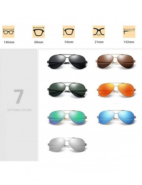 Aviator Polarized Sunglasses UV400 Retro Goggles Oculos De Sol Driving Glasses Brand C7 - C4 - C818YNDE5K3 $9.50