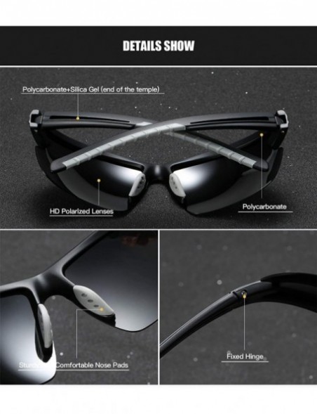 Sport Polarized Sports Sunglasses Cycling Driving Fishing Glasses 5 Interchangeable Lenses - Orange - CY193AOXGIG $18.74