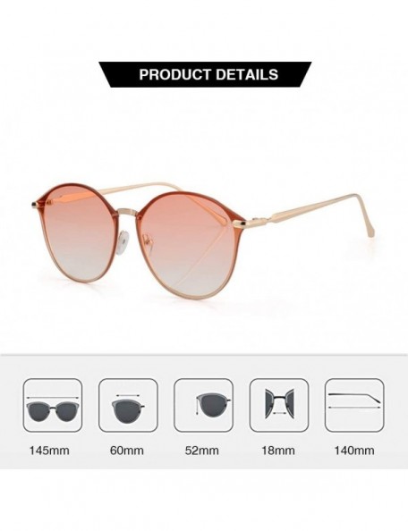 Oversized Cat Eye Sunglasses for Women Oversized Mirrored UV Protection Metal Frame Sunglasses for Traveling Driving - CN18Y4...