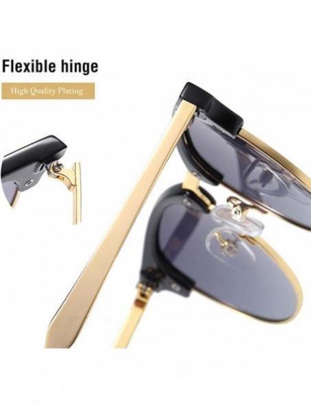 Rimless Sunglasses Polarized Semi Rimless Glasses Protection - CL198QZLO8G $18.68