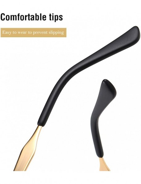 Rimless Sunglasses Polarized Semi Rimless Glasses Protection - CL198QZLO8G $18.68