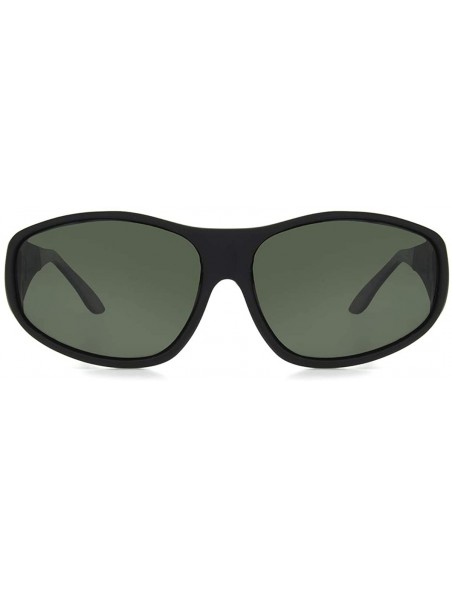 Rectangular Women's Haven-rainier Rectangular Fits Over Sunglasses - Rubberized Black/Grey Lens - CN11418SUSD $21.39