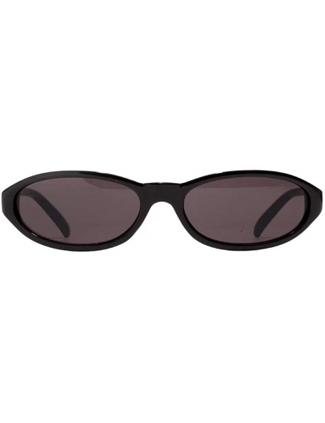Oval 5Pcs Men Novelty Oval Cat Eye Sunglasses Punk Vintage Shades Club Outdoor - CU190C3GYCO $20.26