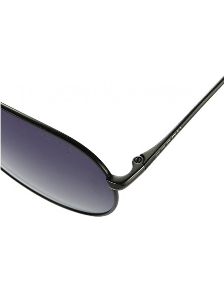 Aviator Mens Womens Aviator UV400 Polarized Sunglasses with Sun Glasses Case - Black/Grey Board - CI1864GLDT2 $18.84