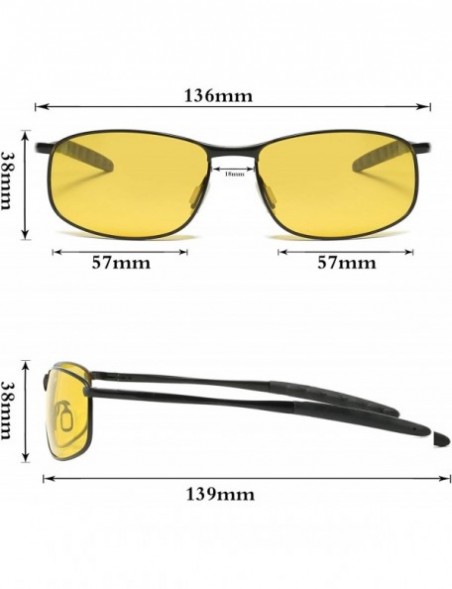Shield Night Vision Glasses for Driving - HD night driving glasses anti glare polarized mens women glasses - CZ18NT0RW88 $14.22