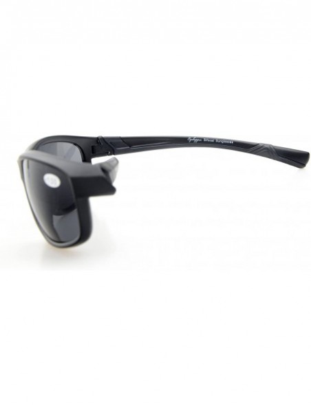 Wrap Sports Bifocal Sunglasses Lightweight TR90 Frame for Women Outdoor Readers - Matte Black - CH18C3IIH34 $13.93